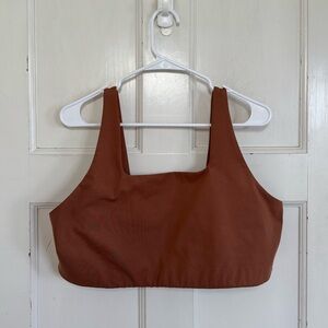Girlfriend Collective rust brown Tommy sports bra size 4XL